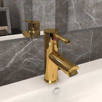 Rubinetto per Lavabo del Bagno-Rubinetto da lavandino Oro 130x176 mm