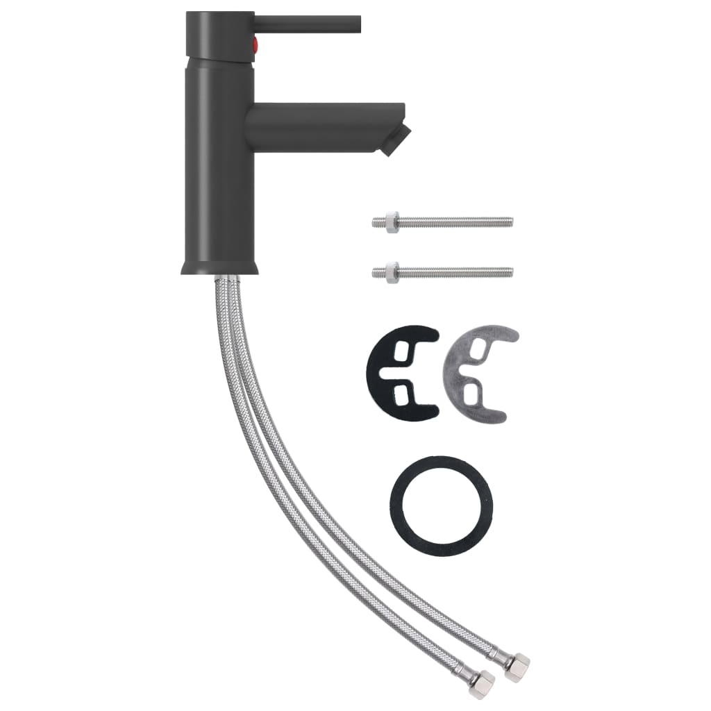 Rubinetto per Lavabo del Bagno Grigio 130x176 mm 149068