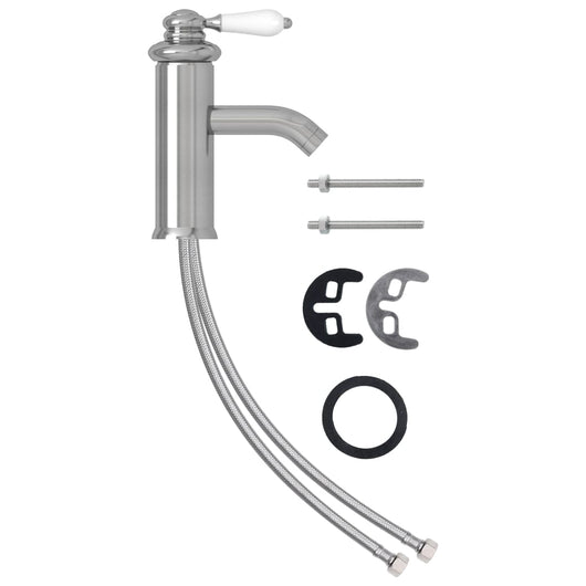 Rubinetto per Lavabo del Bagno-Rubinetto da lavandino Argento 130x180 mm