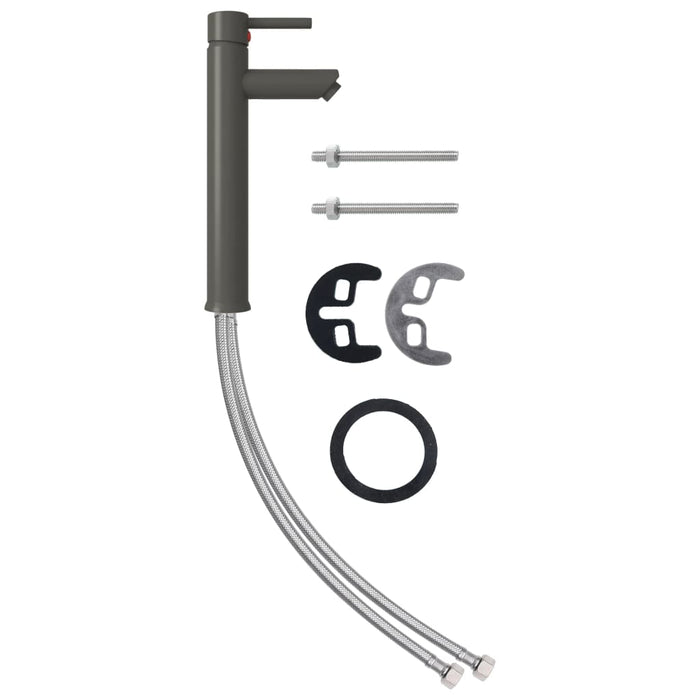 Miscelatore per bagno rubinetto per cucina miscelatore per bagno rubinetto per lavandino interno casa 12x30 cm grigio 02_0003504