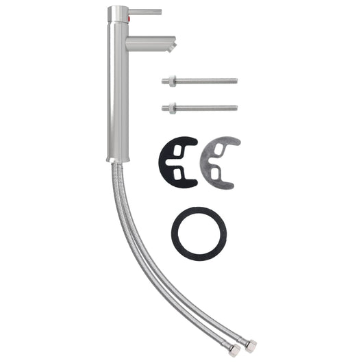 Rubinetto Miscelatore da Bagno Argento 12x30 cm cod mxl 42877