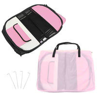 Box per Cani Pieghevole con Borsa Trasporto Rosa 90x90x58 cm 171009