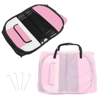 Box per Cani Pieghevole con Borsa Trasporto Rosa 125x125x61 cm cod mxl 54522