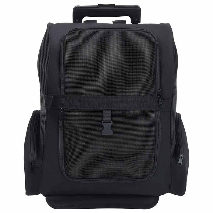 Trolley Trasportino per Animali Pieghevole Multifunzione Nero