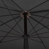 Ombrellone da Giardino con Palo 200x130 cm Antracite 315553