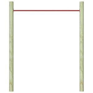 Sbarra da Gioco 125 cm in Acciaio Rosso 93198