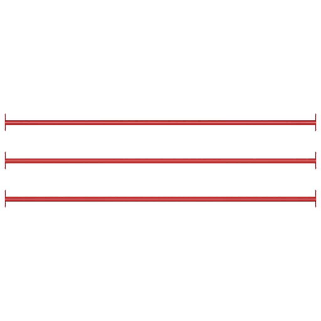 Sbarre da Gioco 3 pz 125 cm in Acciaio Rosso cod mxl 58827