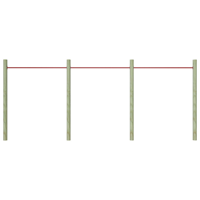 Sbarre da Gioco 3 pz 125 cm in Acciaio Rosso 93200