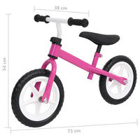 Bicicletta Senza Pedali con Ruote da 9,5 Pollici Rosa 93190