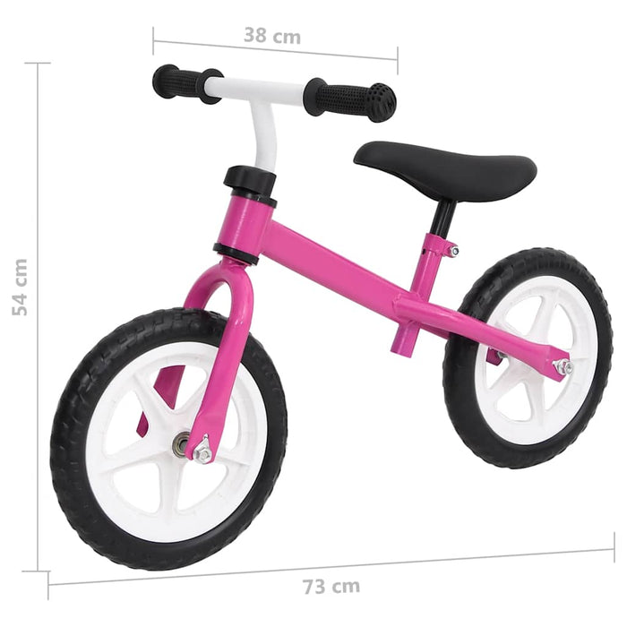 Bicicletta Senza Pedali con Ruote da 9,5 Pollici Rosa 93190