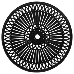 Tavolo da Giardino Nero 62x62x65 cm in Alluminio Pressofuso cod mxl 34548