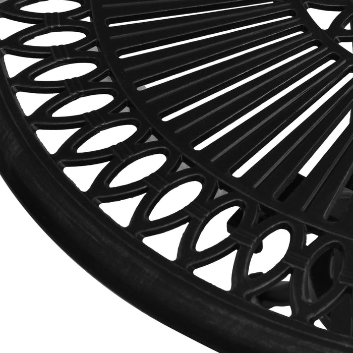 Tavolo da Giardino Nero 62x62x65 cm in Alluminio Pressofuso cod mxl 34548