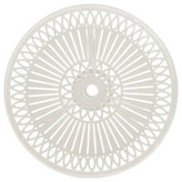 Tavolo da Giardino Bianco 62x62x65 cm in Alluminio Pressofuso 315581