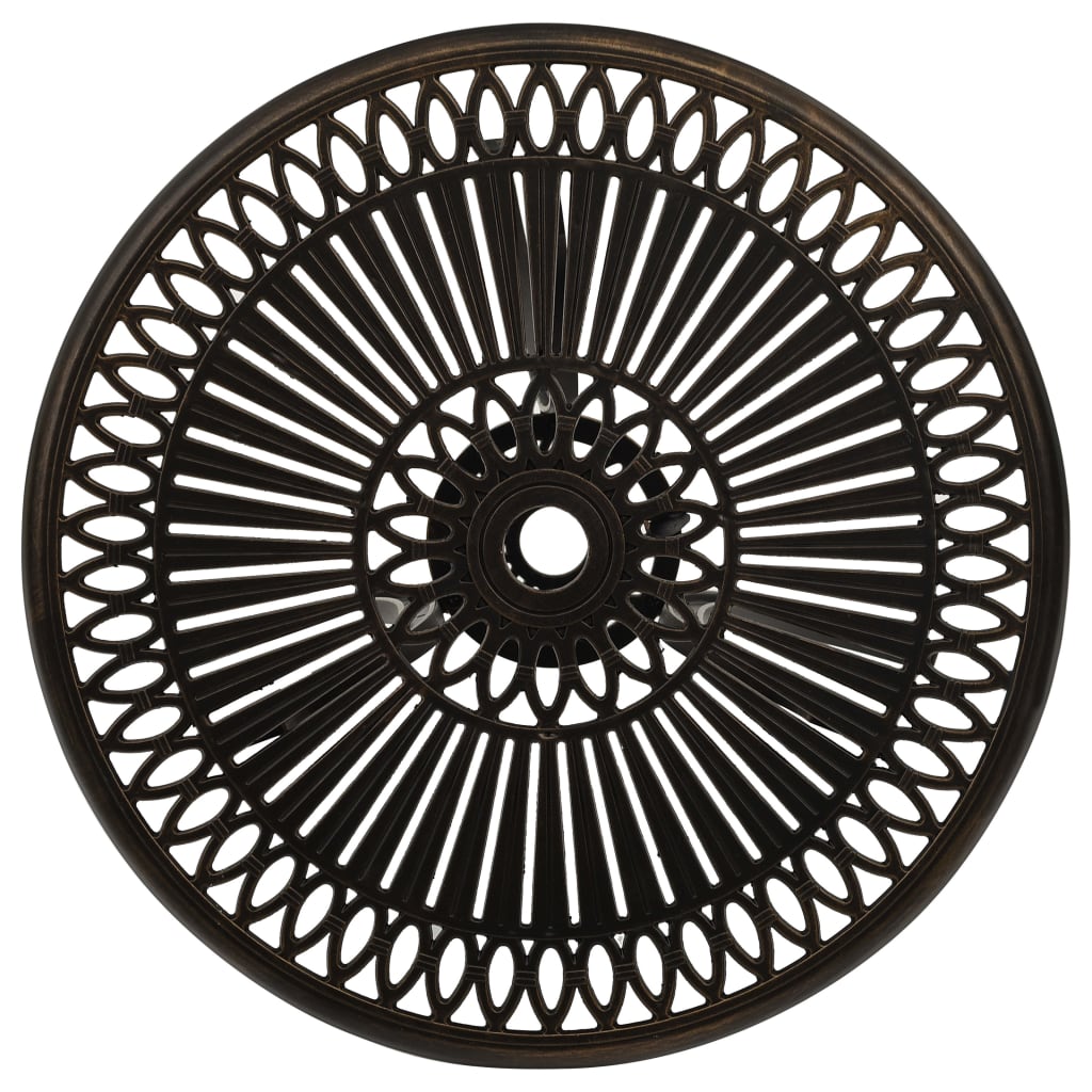 Set da Bistrot 3 pz in Alluminio Pressofuso Bronzo 315591