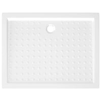 Piatto Doccia con Superficie Puntinata Bianco 90x70x4 cm in ABS