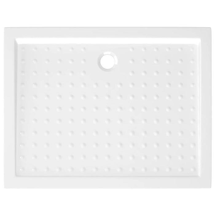 Piatto Doccia con Superficie Puntinata Bianco 90x70x4 cm in ABS