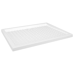 Piatto Doccia con Superficie Puntinata Bianco 80x100x4cm in ABS 148897