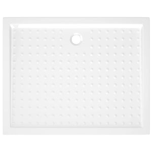 Piatto Doccia con Superficie Puntinata Bianco 80x100x4cm in ABS 148897