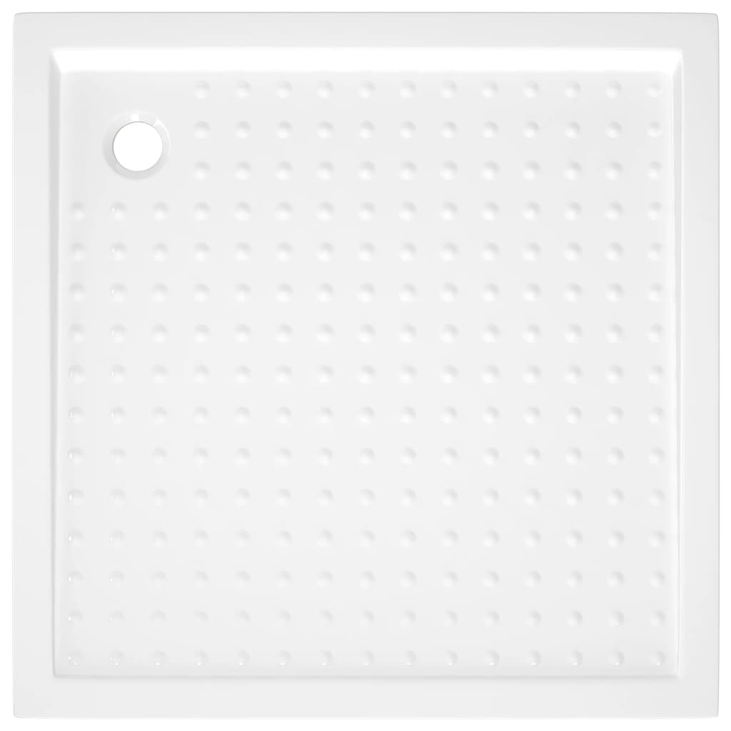 Piatto Doccia con Superficie Puntinata Bianco 90x90x4 cm in ABS