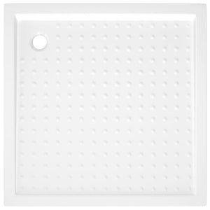 Piatto Doccia con Superficie Puntinata Bianco 90x90x4 cm in ABS