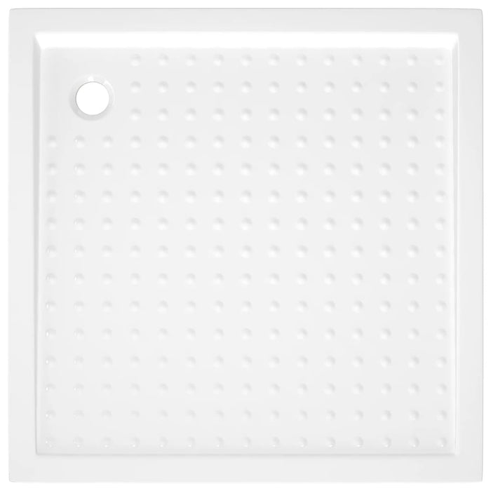 Piatto Doccia con Superficie Puntinata Bianco 90x90x4 cm in ABS