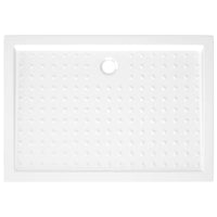 Piatto Doccia con Superficie Puntinata Bianco 70x100x4cm in ABS 148899