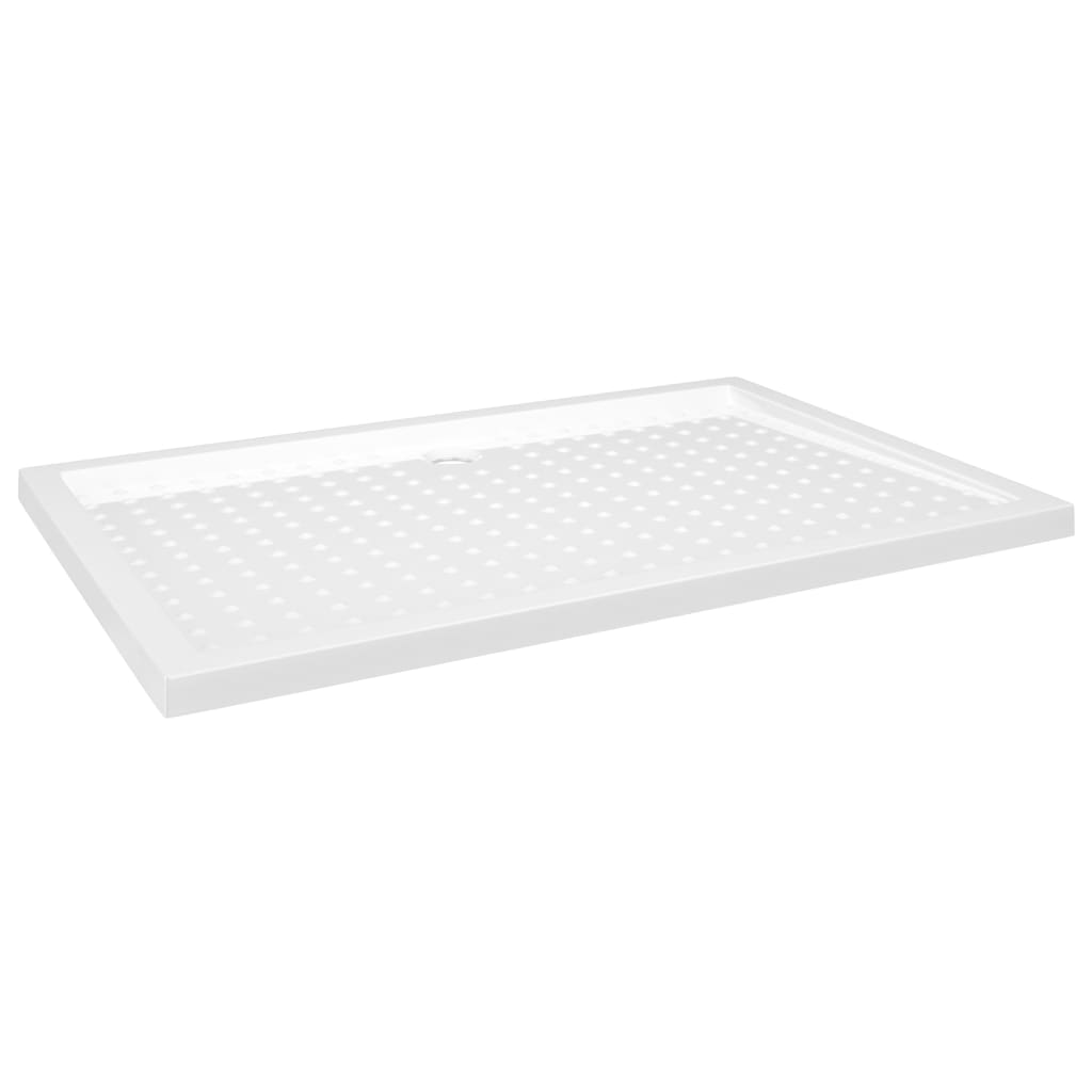Piatto Doccia con Superficie Puntinata Bianco 80x120x4cm ABS 148901