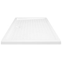 Piatto Doccia con Superficie Puntinata Bianco 80x120x4cm ABS 148901