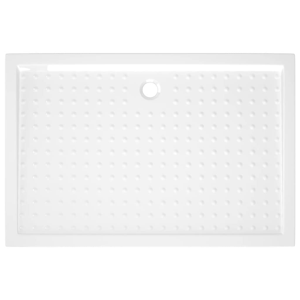 Piatto Doccia con Superficie Puntinata Bianco 80x120x4cm ABS 148901