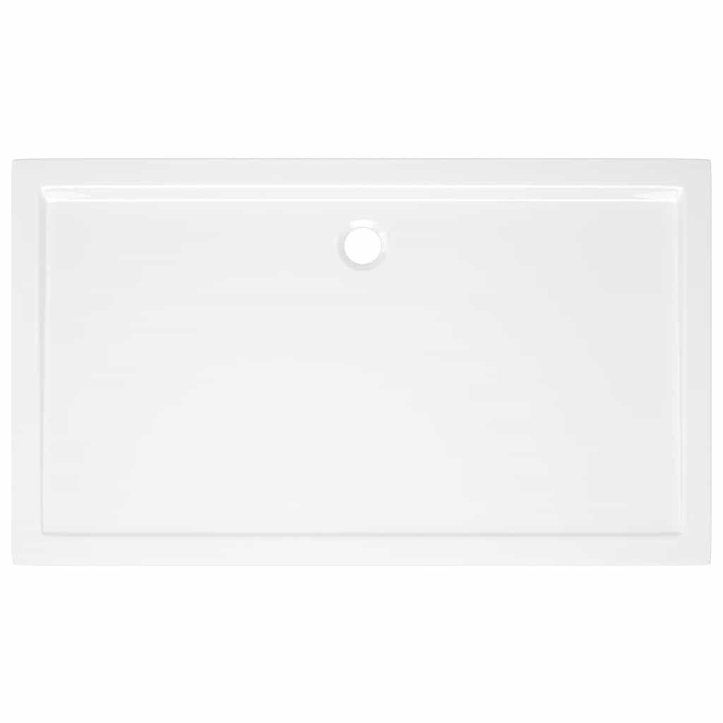 Piatto Doccia in ABS Rettangolare Bianco 70x120 cm