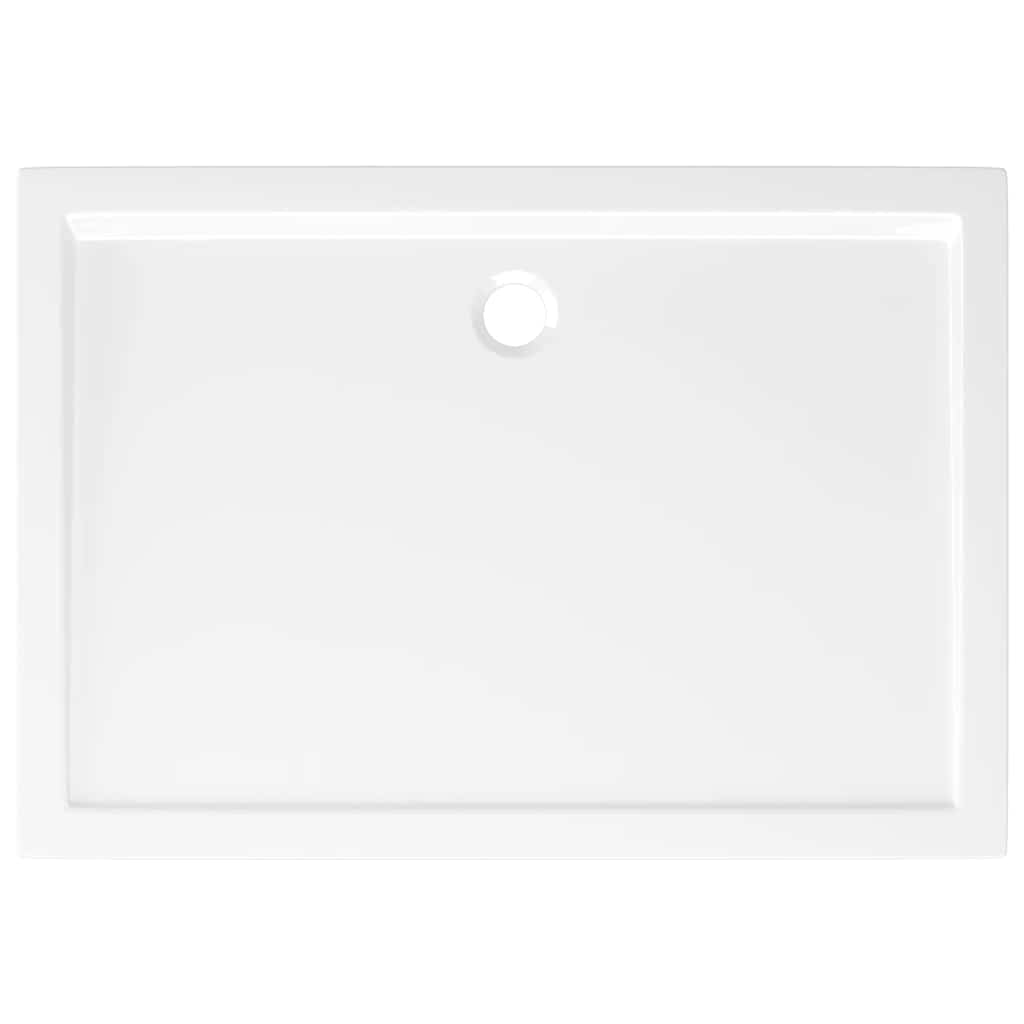 Piatto Doccia in ABS Rettangolare Bianco 70x100 cm 148906