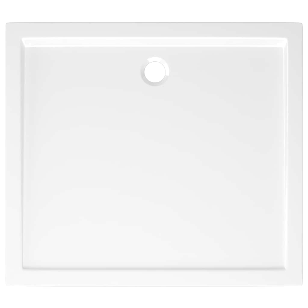 Piatto Doccia in ABS Rettangolare Bianco 80x90 cm 148908