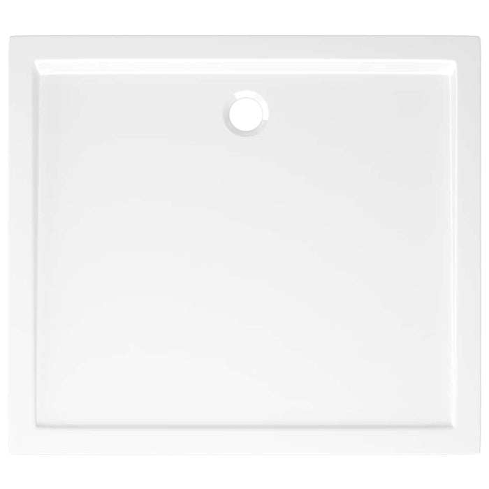 Piatto Doccia in ABS Rettangolare Bianco 80x90 cm 148908