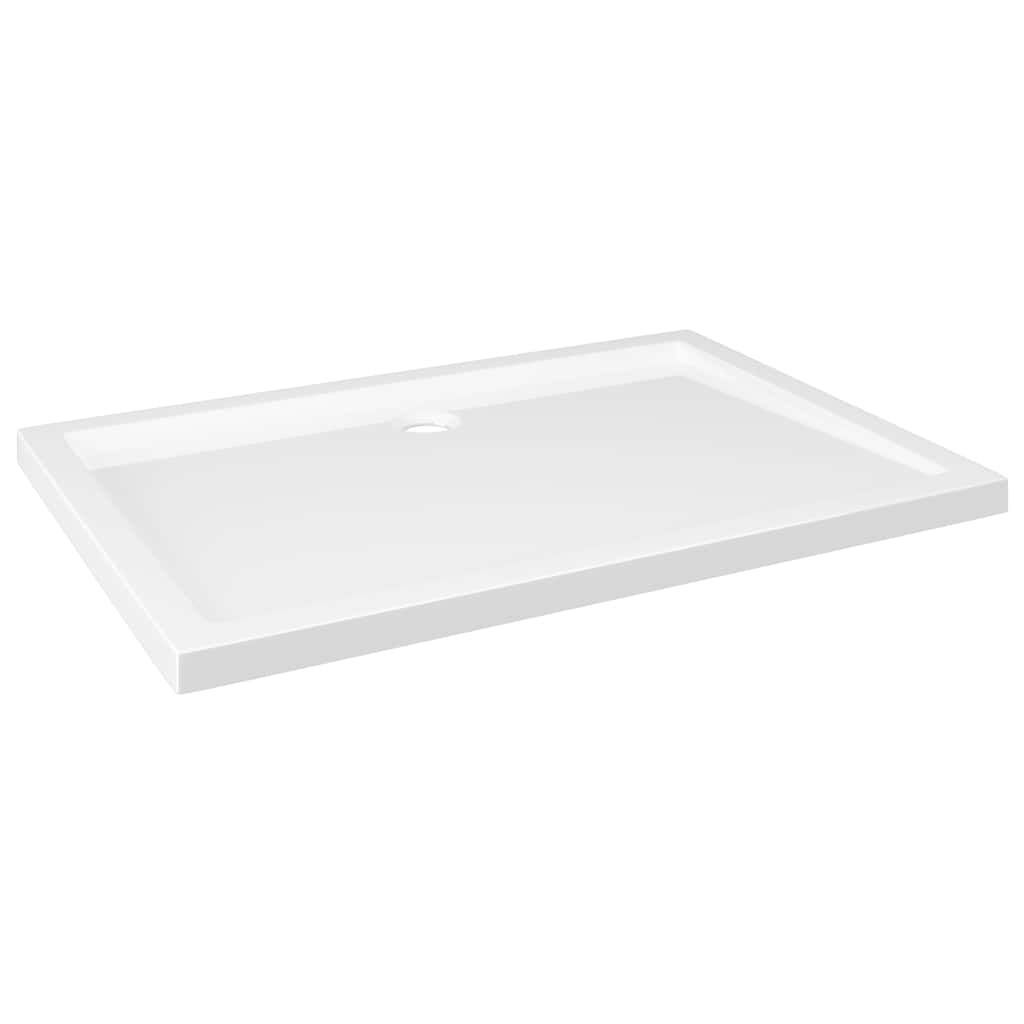Piatto Doccia in ABS Rettangolare Bianco 80x110 cm 148909