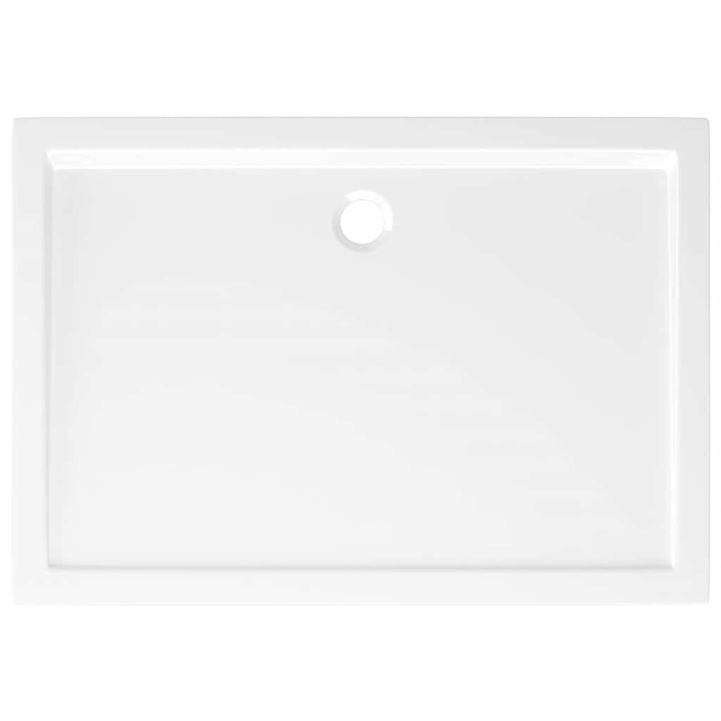 Piatto Doccia in ABS Rettangolare Bianco 80x110 cm 148909