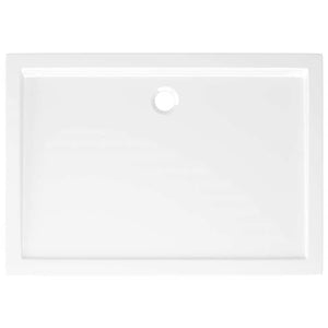 Piatto Doccia in ABS Rettangolare Bianco 80x110 cm 148909