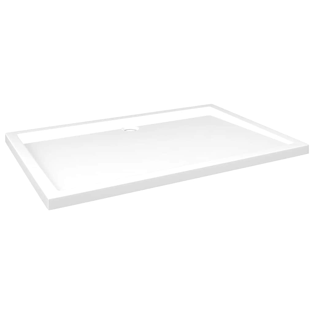 Piatto Doccia in ABS Rettangolare Bianco 80x120 cm 148910