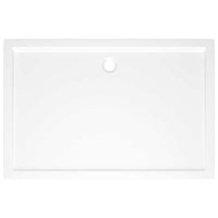Piatto Doccia in ABS Rettangolare Bianco 80x120 cm 148910
