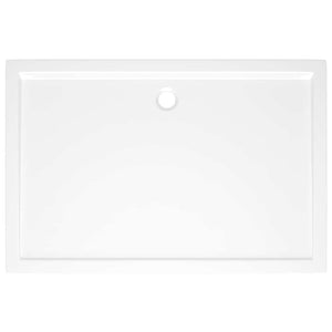Piatto Doccia in ABS Rettangolare Bianco 80x120 cm 148910
