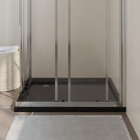 Piatto Doccia Quadrato in ABS Nero 90x90 cm 148913