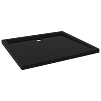 Piatto Doccia in ABS Rettangolare Nero 80x90 cm 148917