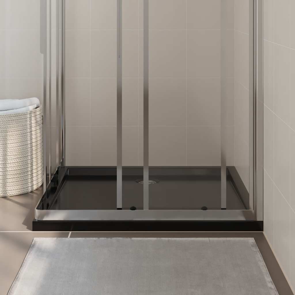 Piatto Doccia in ABS Rettangolare Nero 80x90 cm cod mxl 14998