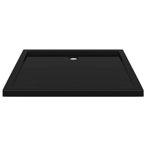Piatto Doccia in ABS Rettangolare Nero 80x90 cm 148917