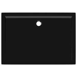 Piatto Doccia in ABS Rettangolare Nero 80x110 cm 148918