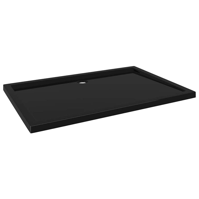Piatto Doccia in ABS Rettangolare Nero 80x120 cm 148919