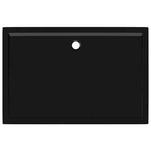 Piatto Doccia in ABS Rettangolare Nero 80x120 cm 148919
