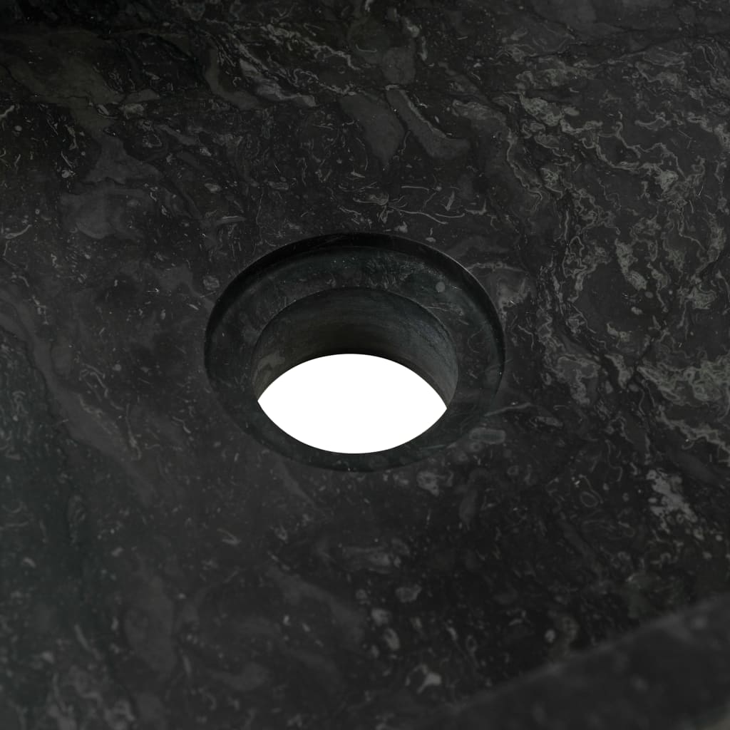 Armadietto da Bagno in Legno di Teak con Lavabo in Marmo Nero 3058159
