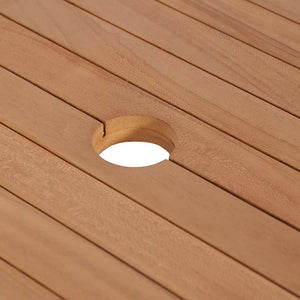 Armadietto da Bagno in Legno di Teak con Lavabi in Marmo Nero 3058180