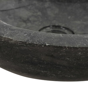 Armadietto da Bagno in Legno di Teak con Lavabi in Marmo Nero 3058182