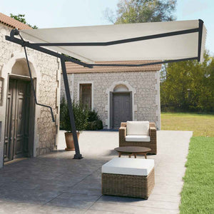 Set Pali per Tenda da Sole Antracite 450x245 cm Ferro 315097
